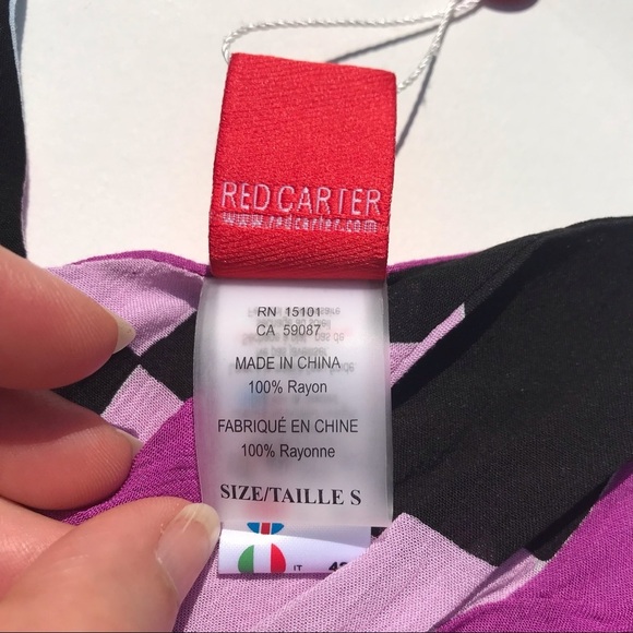 Red Carter NEW! Wrap Romper Geometric Print Small - Picture 9 of 14